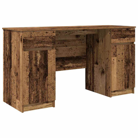 Schreibtisch mit Regal Altholz 140 x 49 x 76 cm Holzwerkstoff