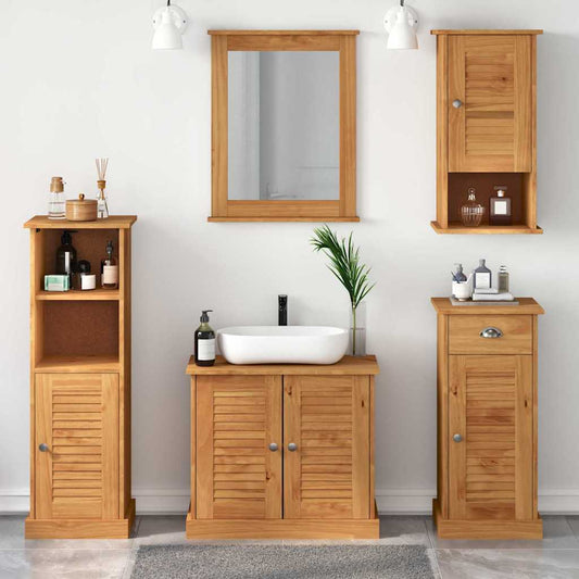 Badezimmermöbel Set VIGO 5 pcs Honigbraun 37 x 34 x 110 cm