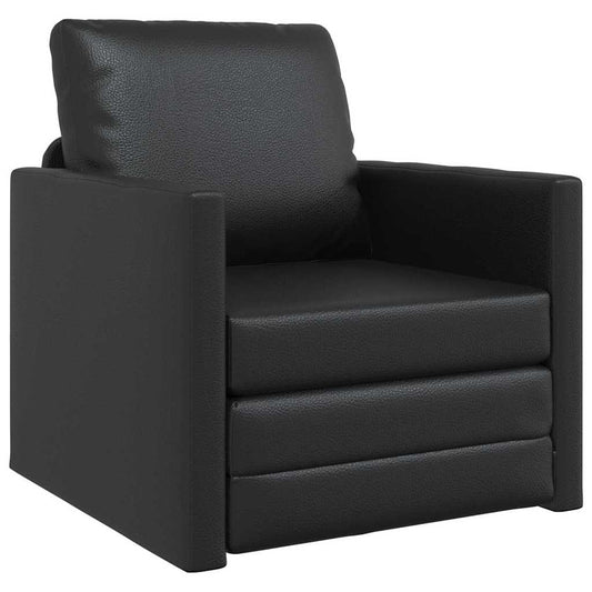 Schlafsofa Schwarz 74 x 77 x 81 cm Samt