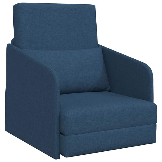 Schlafsofa Blau 65 x 80 x 83 cm Samt