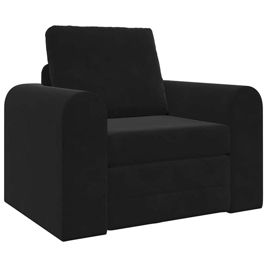 Schlafsofa Schwarz 98 x 71 x 83 cm Samt