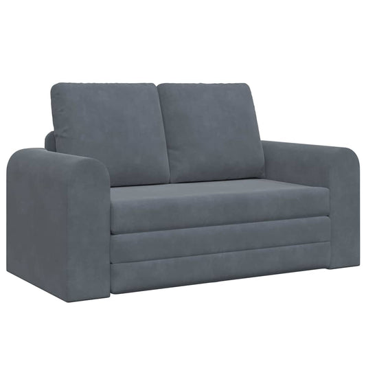 Schlafsofa Dunkelgrau 148 x 71 x 83 cm Samt