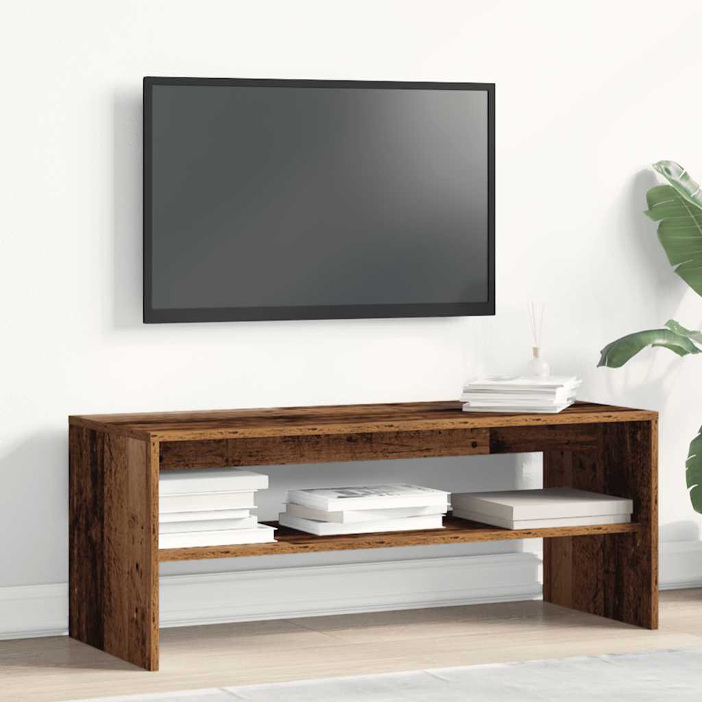 TV-hylde gammelt trælook 100x40x40 cm træmateriale
