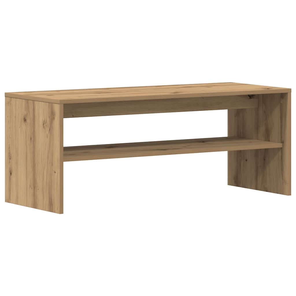 TV-hylde Håndværks eg 100x40x40 cm træmateriale