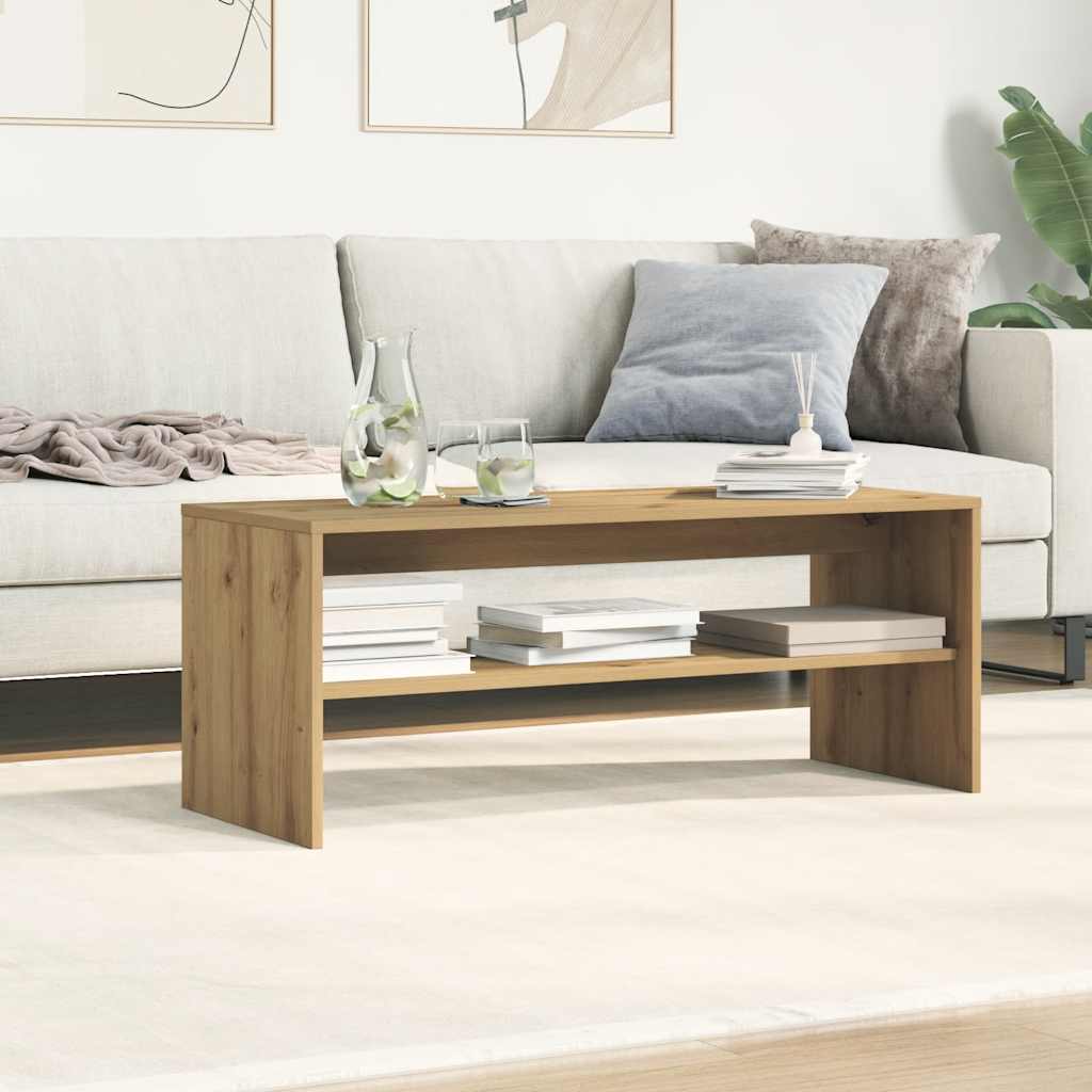 TV-hylde Håndværks eg 100x40x40 cm træmateriale