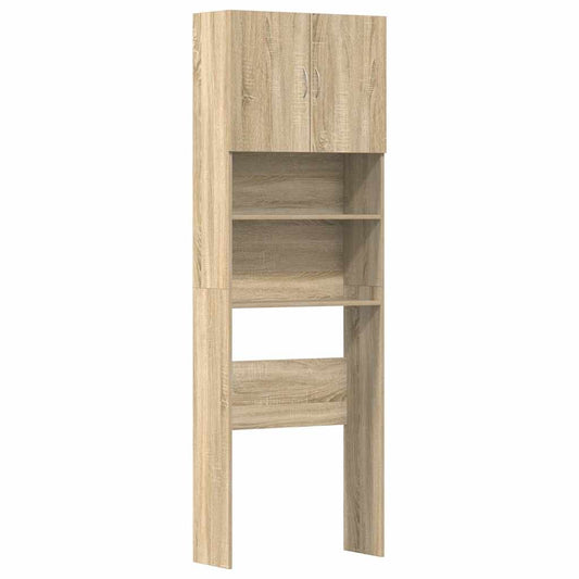 Waschmaschinenregal Sonoma-Eiche 64x24x190 cm Holzwerkstoff
