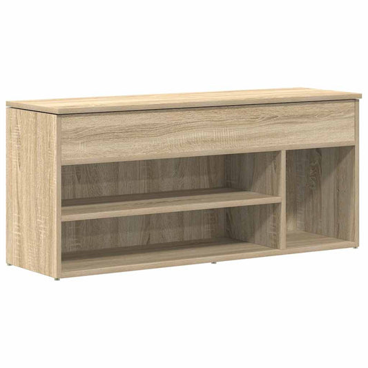 Schuhbank Sonoma-Eiche 102x30,5x45 cm Holzwerkstoff