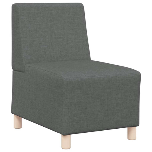 Modulares Sofa ohne Armlehnen Dunkelgrau 55 cm Stoff
