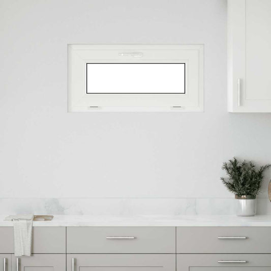 Kellerfenster RISOR 80x40 cm Kipp 2-fach Verglasung Weiß