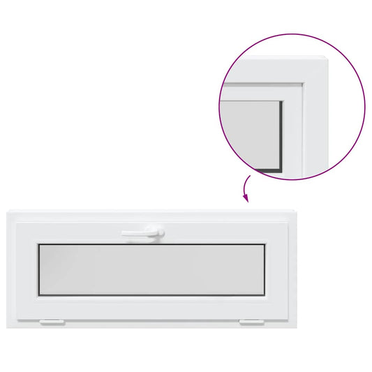 Kellerfenster RISOR 110x40 cm Kipp 2-fach Verglasung Weiß