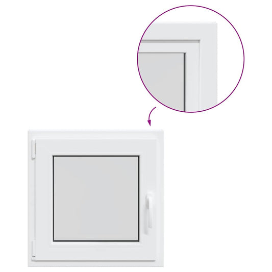 Kellerfenster "RISOR" 50x50 cm Drehkipp DIN Links Weiß