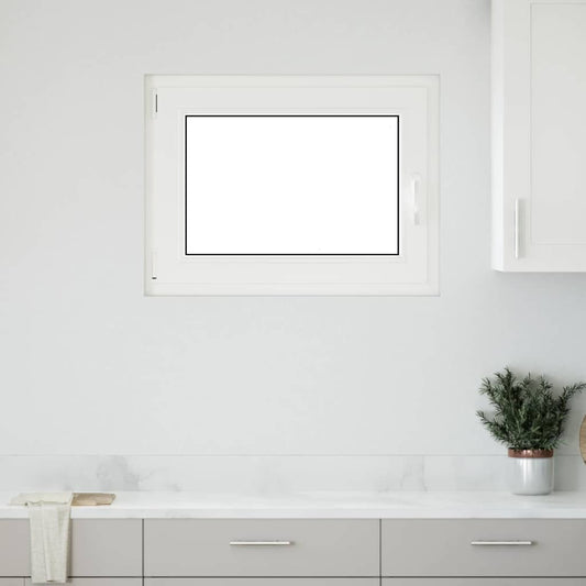 Kellerfenster "RISOR" 80x60 cm Drehkipp DIN Links Weiß