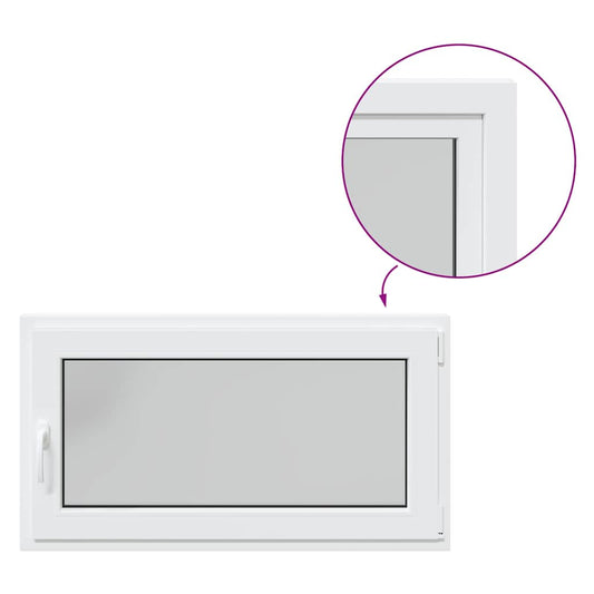 Kellerfenster RISOR 110x50 cm Dreh Kipp DIN Rechts Weiß