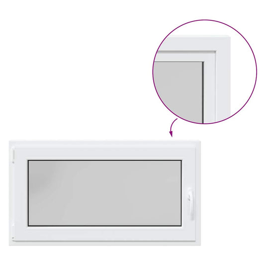 Kellerfenster RISOR 110x60 cm Dreh Kipp DIN Links Weiß