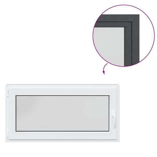 Kellerfenster RISOR 120x60 cm Dreh Kipp DIN Links Anthrazit