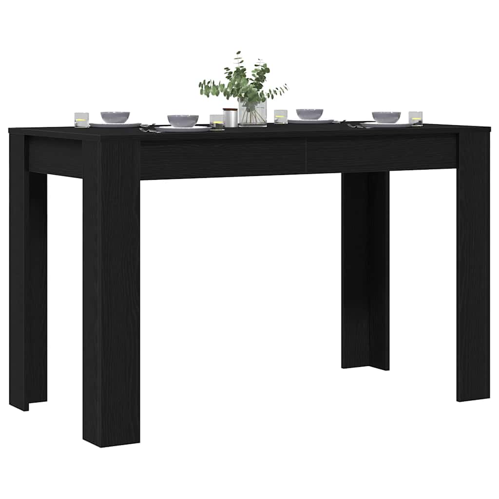 Spisebord Sort Eg Look 120x60x76 cm Træmateriale