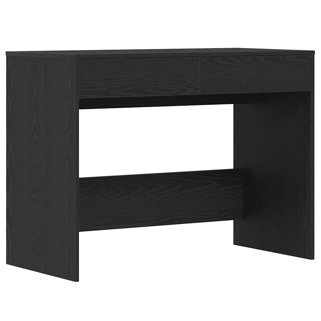 Skrivebord Sort Eg Look 101x50x76,5 cm Træmateriale