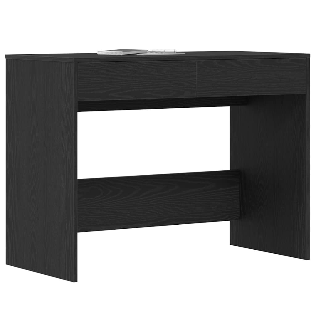 Skrivebord Sort Eg Look 101x50x76,5 cm Træmateriale