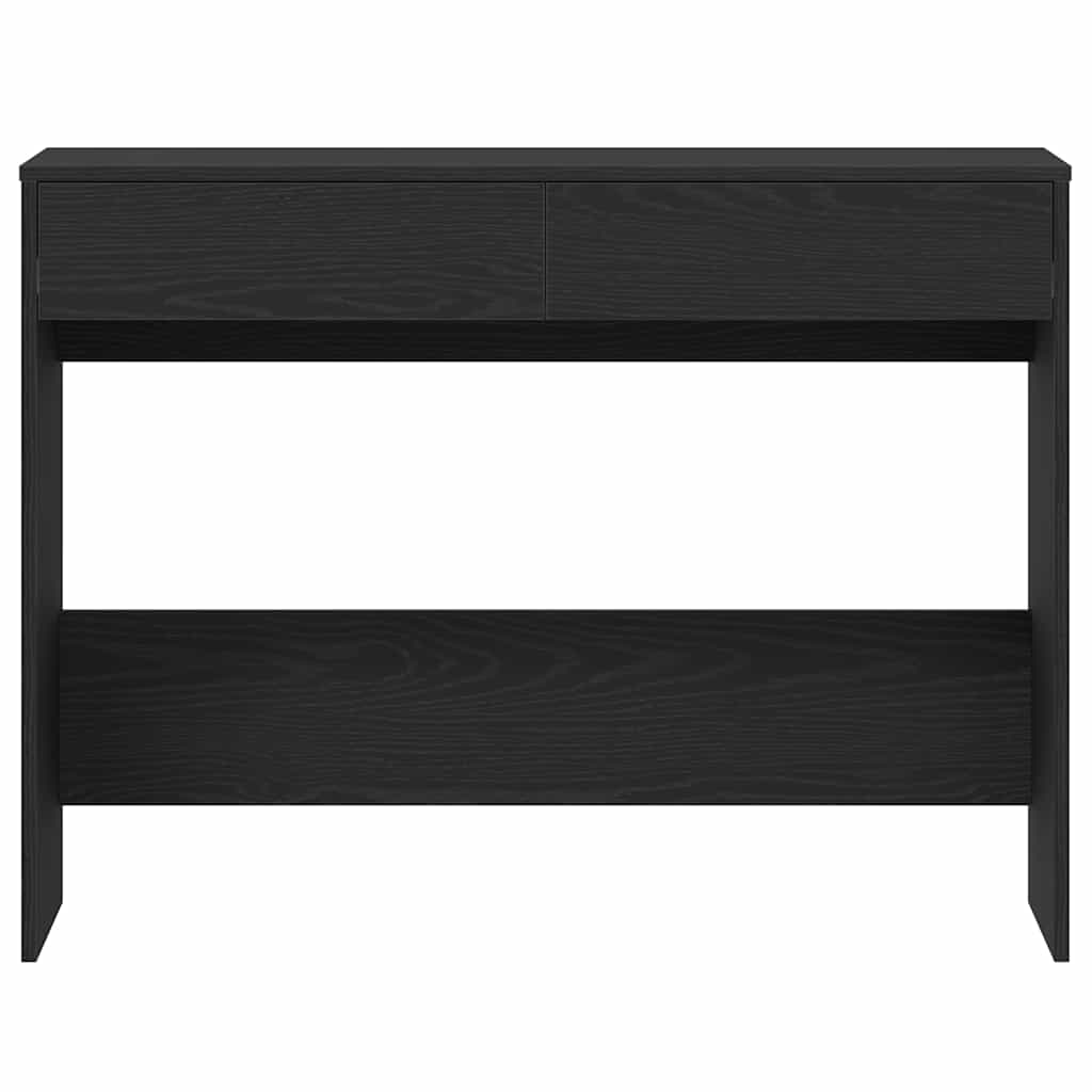 Skrivebord Sort Eg Look 101x50x76,5 cm Træmateriale