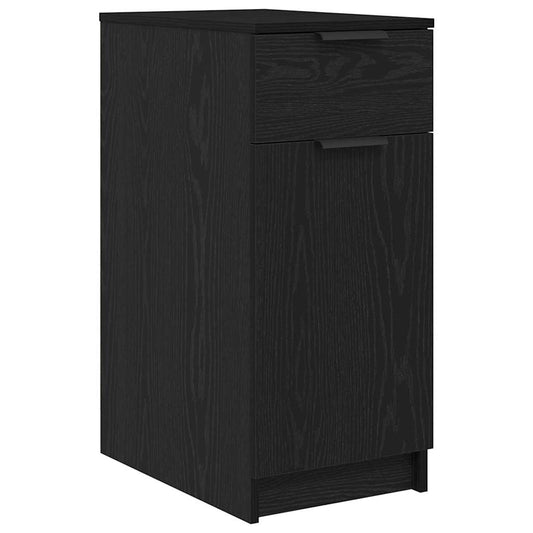 Büroschrank Schwarz Eichen-Optik 33 x 50 x 75 cm Holzwerkstoff