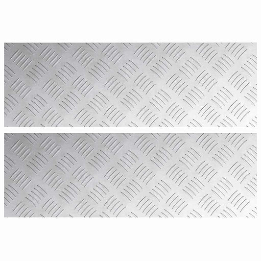 Rautenscheiben 2 pcs Silber 60 x 20 cm Aluminium