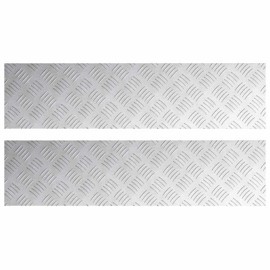 Rautenscheiben 2 pcs Silber 80 x 20 cm Aluminium