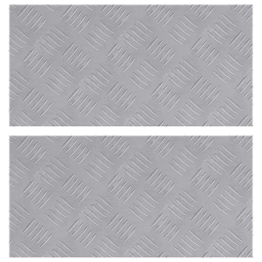 Rautenscheiben 2 pcs Silber 50 x 25 cm Aluminium
