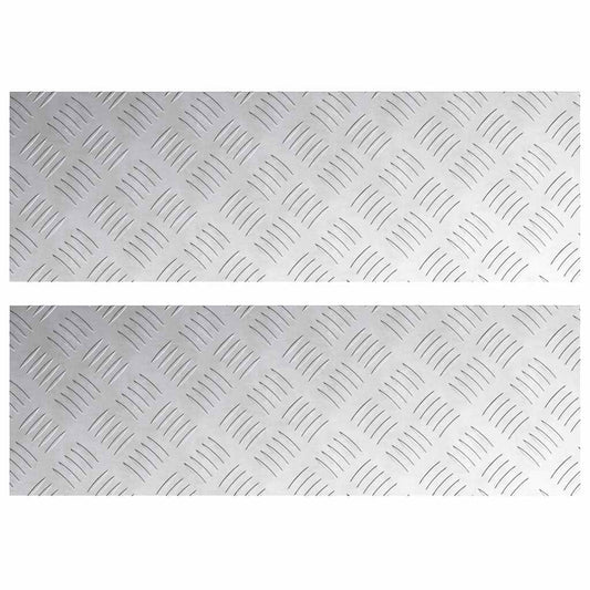 Rautenscheiben 2 pcs Silber 75 x 25 cm Aluminium