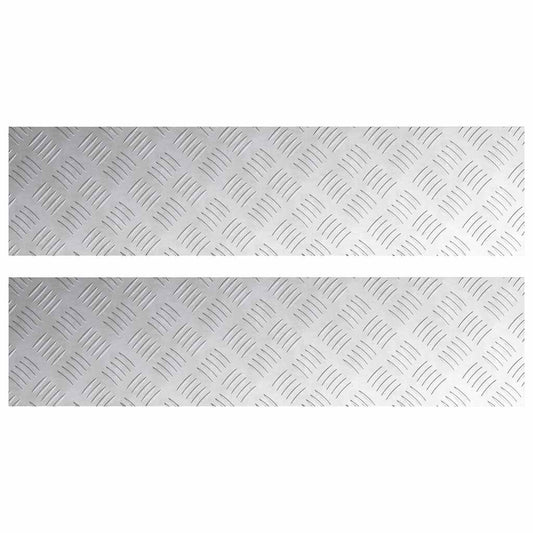 Rautenscheiben 2 pcs Silber 100 x 25 cm Aluminium