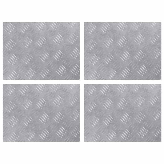 Rautenscheiben 4 pcs Silber 40 x 30 cm Aluminium