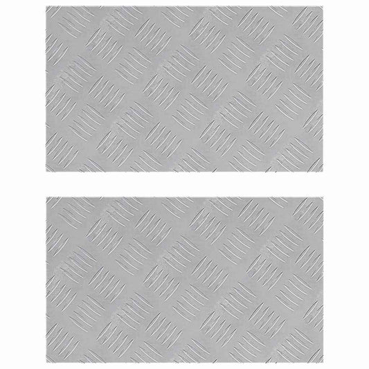 Rautenscheiben 2 pcs Silber 50 x 30 cm Aluminium