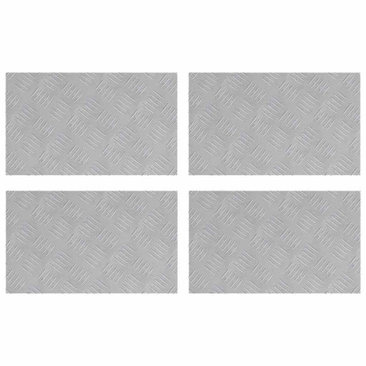 Rautenscheiben 4 pcs Silber 50 x 30 cm Aluminium