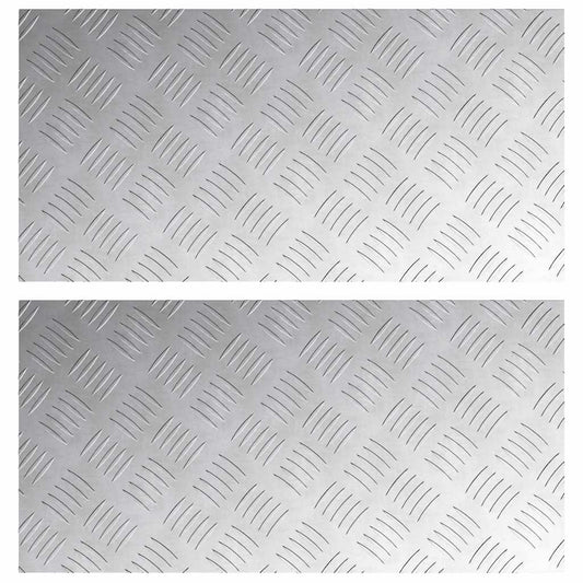 Rautenscheiben 2 pcs Silber 60 x 30 cm Aluminium