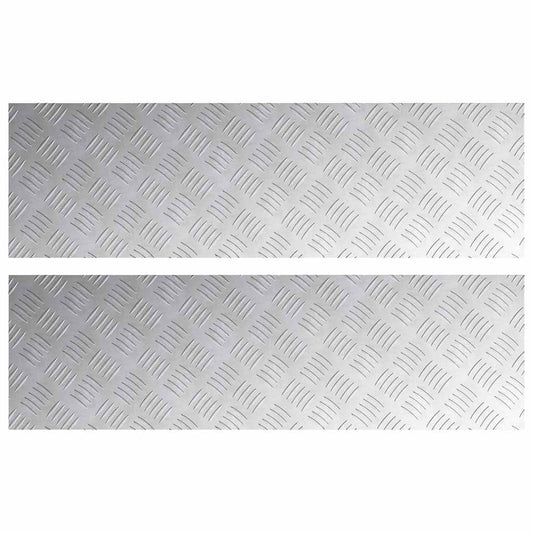 Rautenscheiben 2 pcs Silber 100 x 30 cm Aluminium