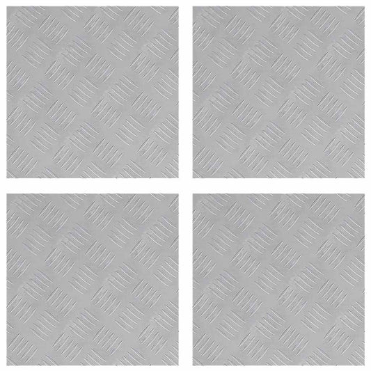 Rautenscheiben 4 pcs Silber 40 x 40 cm Aluminium