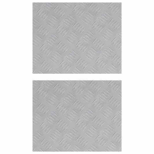 Rautenscheiben 2 pcs Silber 50 x 40 cm Aluminium