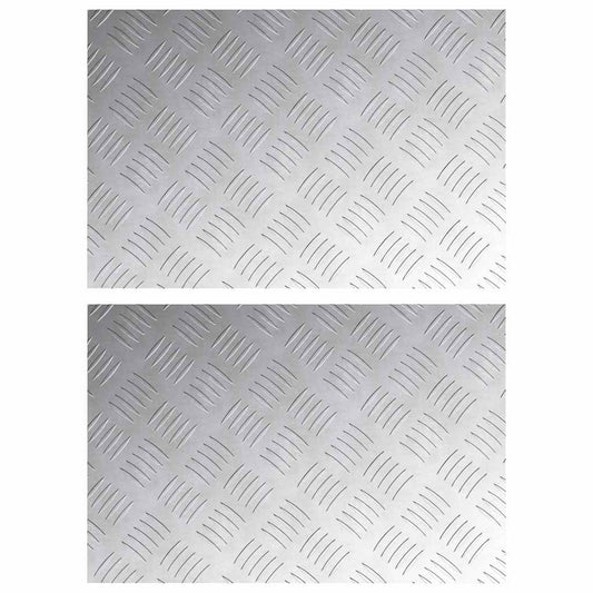 Rautenscheiben 2 pcs Silber 60 x 40 cm Aluminium