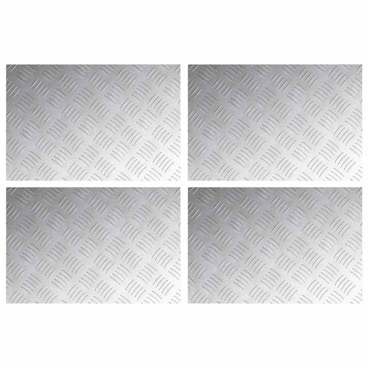 Rautenscheiben 4 pcs Silber 60 x 40 cm Aluminium