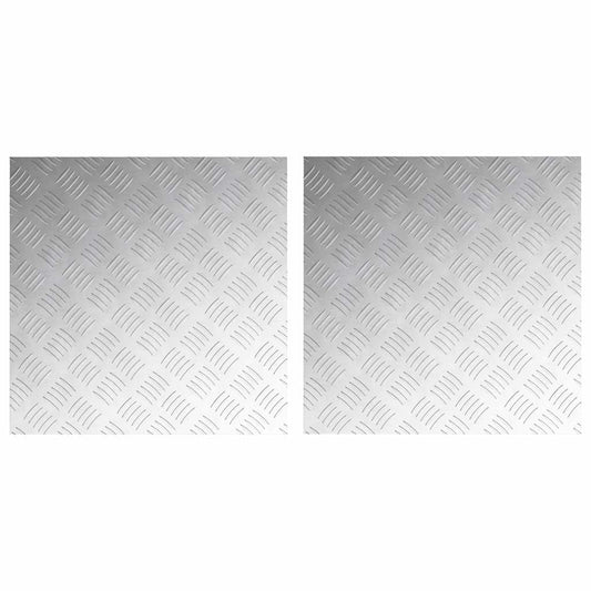 Rautenscheiben 2 pcs Silber 50 x 50 cm Aluminium