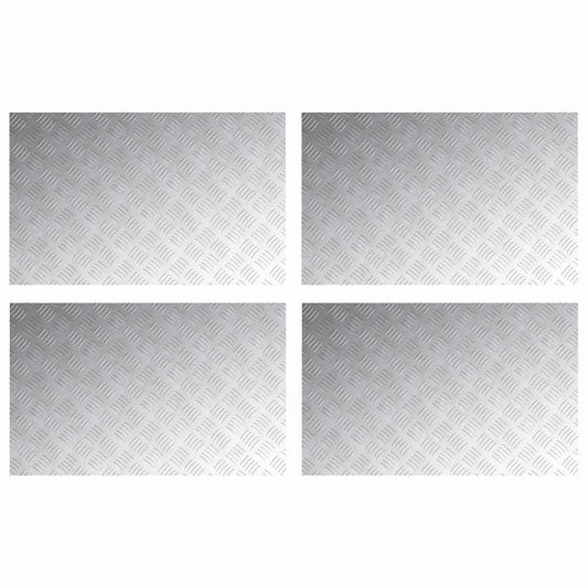 Rautenscheiben 4 pcs Silber 80 x 50 cm Aluminium