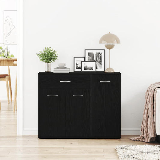 Sideboard Schwarze Eiche 88x30x70 cm Holzwerkstoff