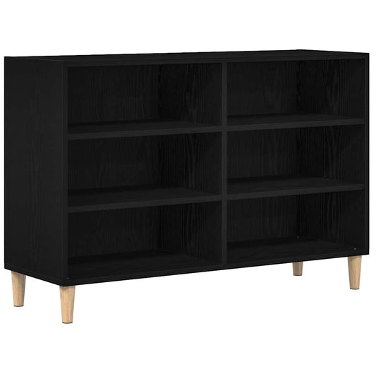 Sideboard Schwarz Eichen-Optik 103,5 x 35 x 70 cm Holzwerkstoff