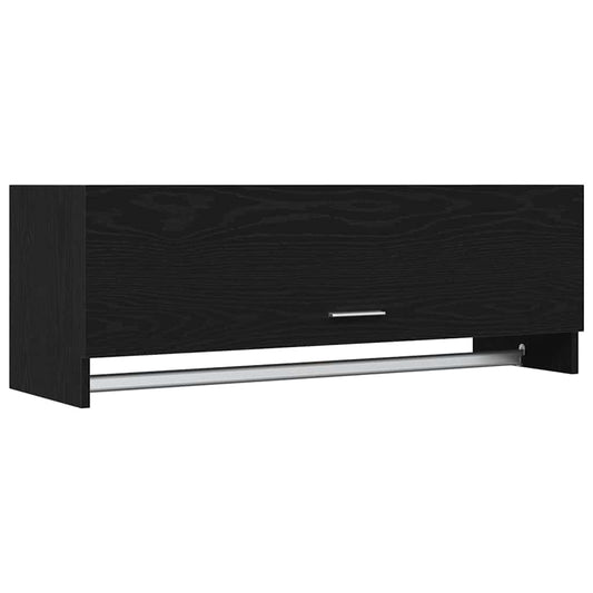 Kleiderschrank Schwarz Eichen-Optik 100 x 32,5 x 35 cm