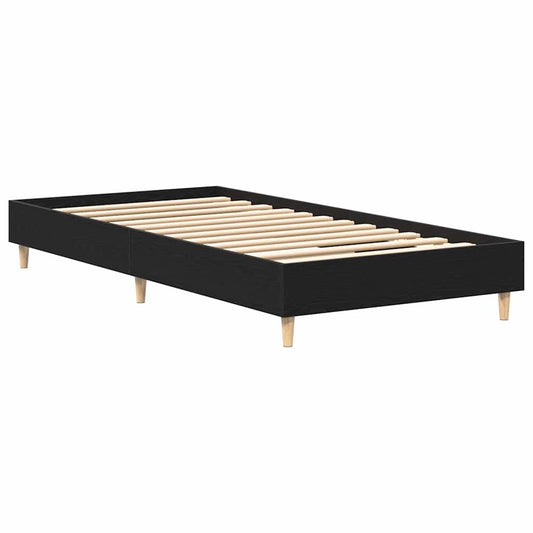 Bettgestell Schwarze Eiche 75 x 190 cm Holzwerkstoff