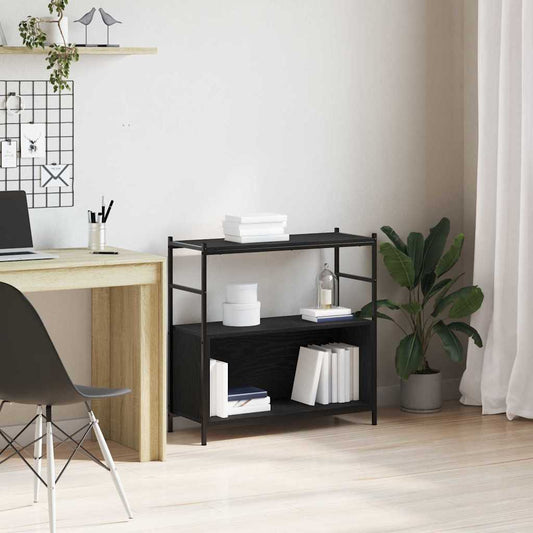 Regal Schwarz Eichen-Optik 80 x 30 x 78.5 cm Holzwerkstoff