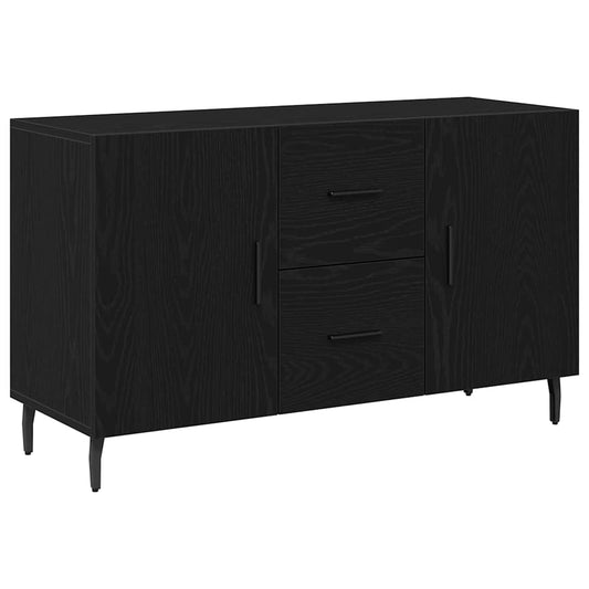 Sideboard Schwarz Eichen-Optik 100 x 36 x 60 cm Holzwerkstoff