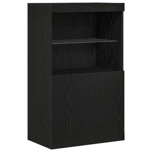 Sideboard Schwarz 60 x 37 x 100 cm Holzwerkstoff