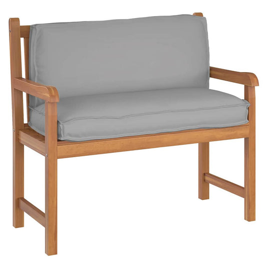 Palettenkissen für Rückenlehne mit Kissen Grau 120 x 40 x 12 cm