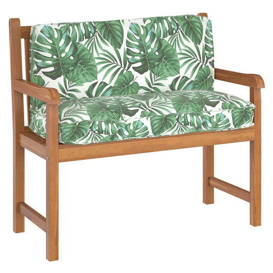 Palettenkissen für Rückenlehne Blattmuster 120 x 40 x 12 cm