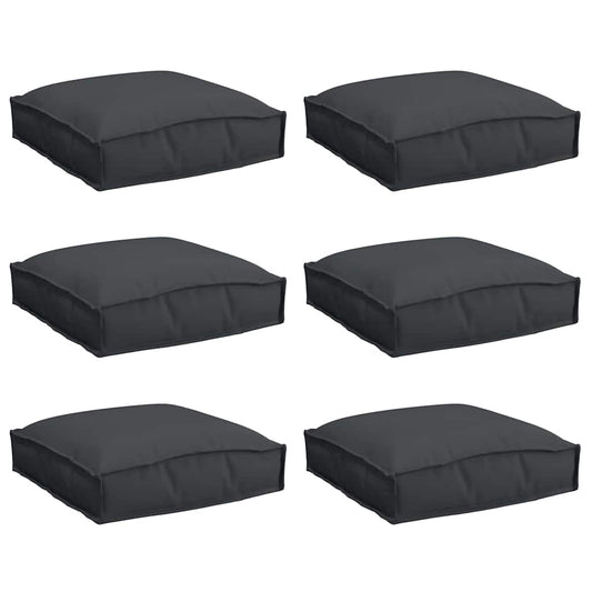 Palettkissen für geeigneten Sitz 6 pcs Schwarz 40 x 40 x 8 cm